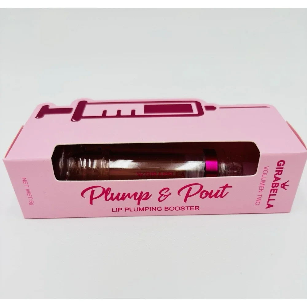 Girabella Volumen Two Plump &‎ Pout Lip Plumping Booster Pearl Nude NIB 5g